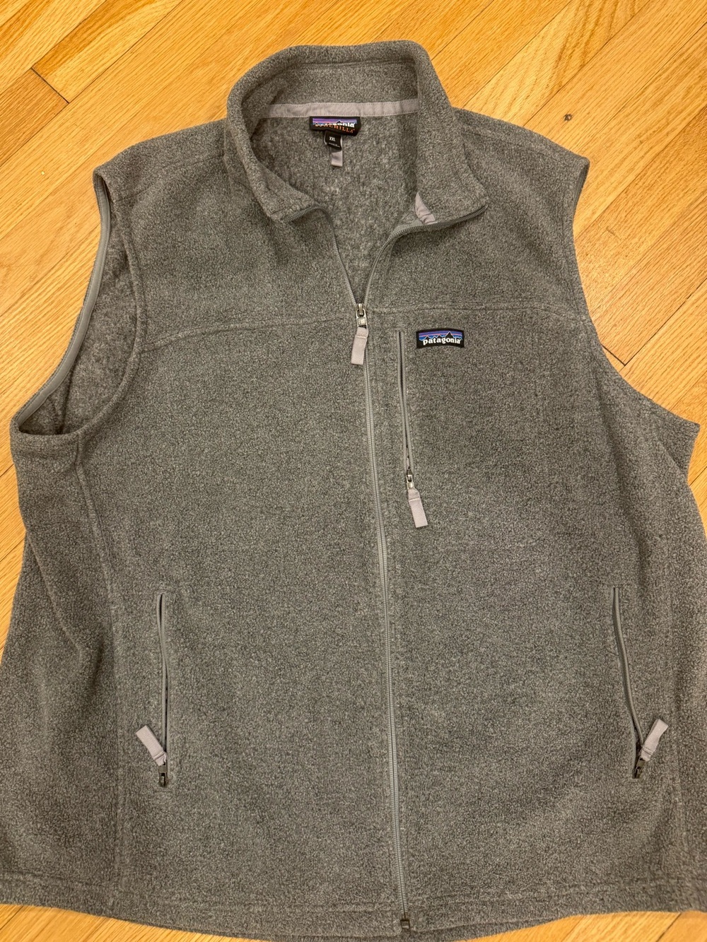 Patagonia Gray Full-Zip Fleece Vest